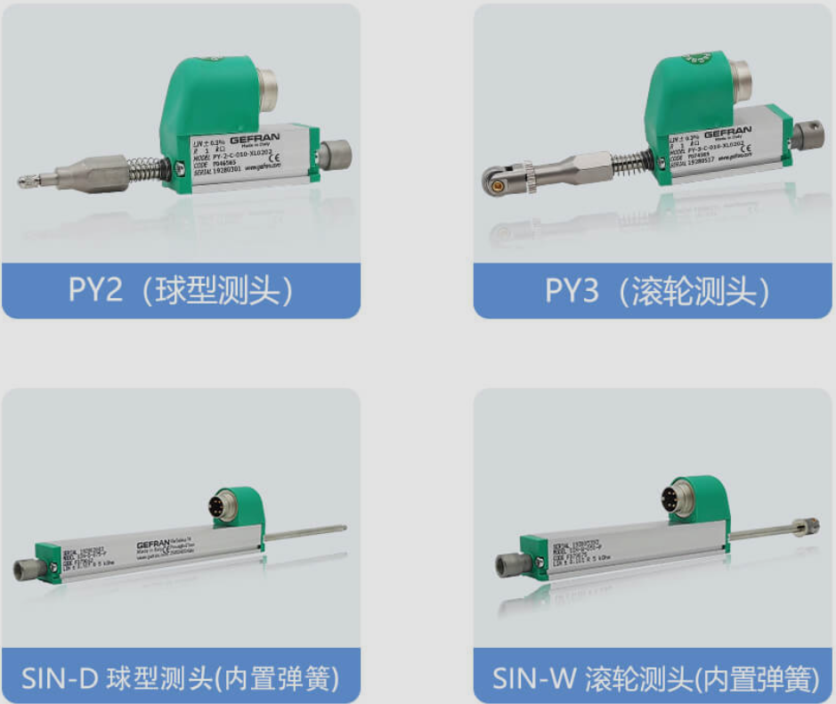 PY-2-C-050-XL0202 PY-2-C-075-XL0202自復(fù)位直線位移傳感器 電子尺 杰佛倫 GEFRAN