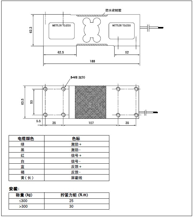 美國特迪亞1260-75kg稱重傳感器