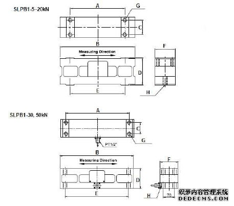 美國(guó)sensolink稱(chēng)重傳感器 SLPB1產(chǎn)品尺寸