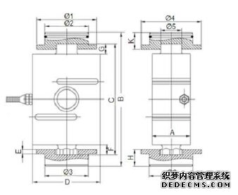 美國(guó)sensolink稱重傳感器 SLZY產(chǎn)品尺寸