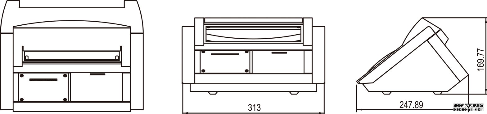 耀華XK3190—DM1稱(chēng)重儀表產(chǎn)品尺寸